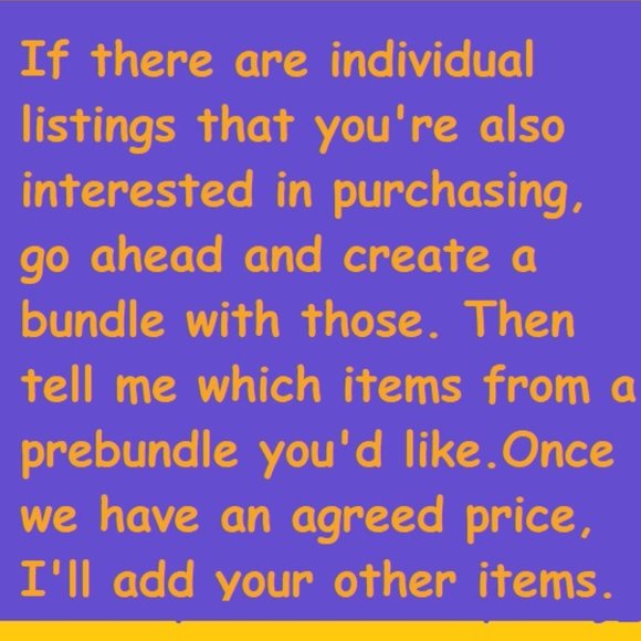 REQUEST to PRICE ITEMS THAT ARE IN A PREBUNDLE OR REBUNDLE WITH OTHER ITEMS - Picture 2 of 2
